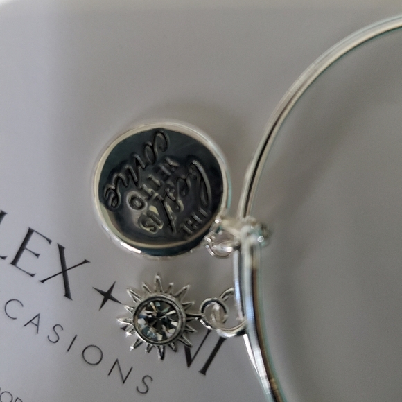 Alex and Ani the Best Is Yet to Come Duo Bracelet (Shiny Silver) Bracelet - Picture 2 of 3